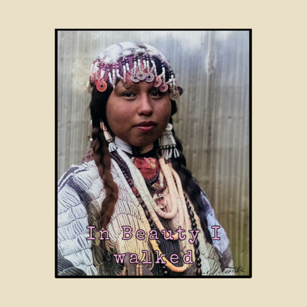 Edward Curtis In Beauty I Walked Photo Art by Art2Wear