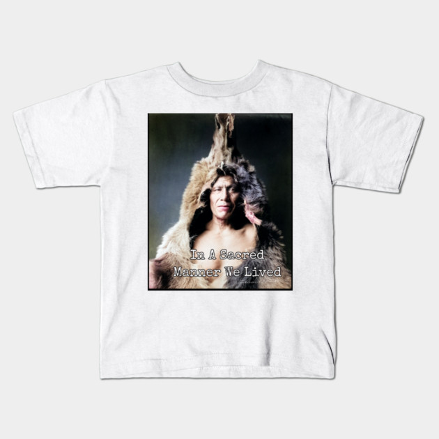 In A Sacred Manner We Lived Heritage Photo Kids T-Shirt by Art2Wear