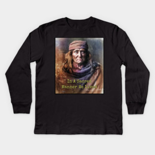 American Native Photography Collection - Fine Art Kids Long Sleeve T-Shirt