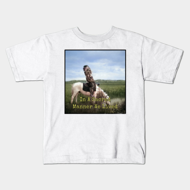 In A Sacred Manner We Lived Edward S. Curtis Kids T-Shirt by Art2Wear