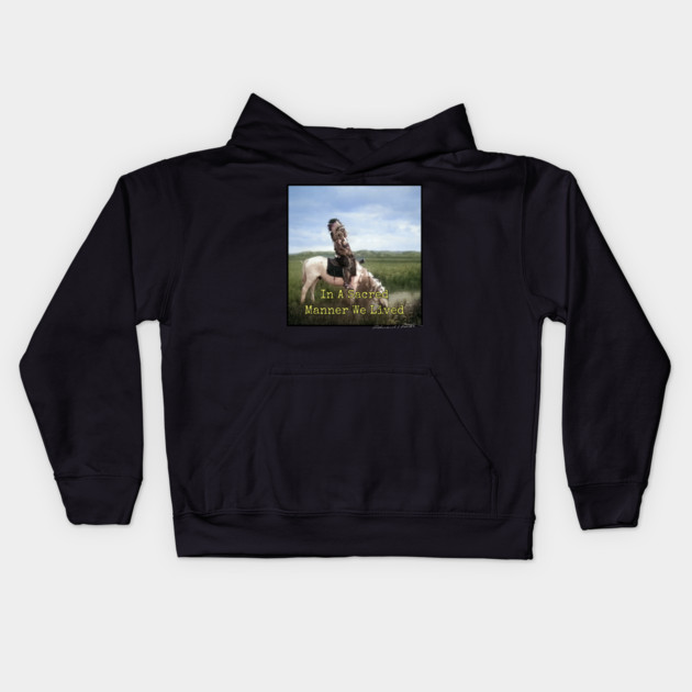 In A Sacred Manner We Lived Edward S. Curtis Kids Hoodie by Art2Wear
