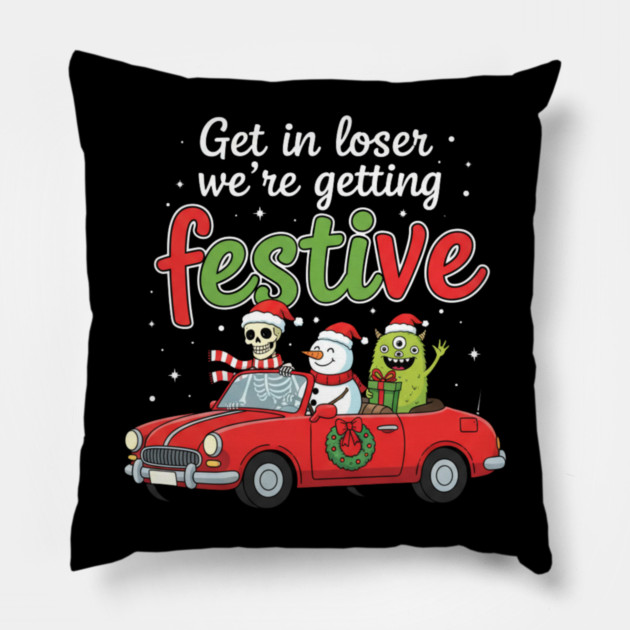 christmas-humor Pillow by Creatifly Graphic Tees