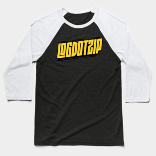 Logdotzip Bold Retro Typography Gaming Channel Logo Baseball T-Shirt