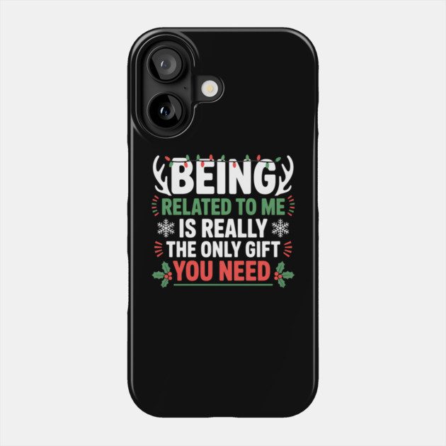 christmas-humor Phone Case by Creatifly Graphic Tees