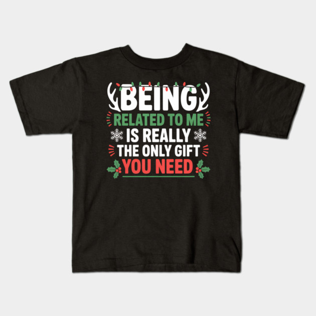christmas-humor Kids T-Shirt by Creatifly Graphic Tees
