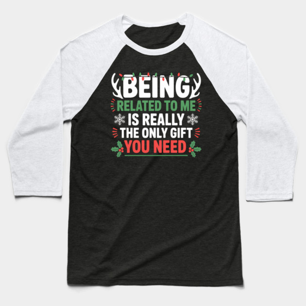christmas-humor Baseball T-Shirt by Creatifly Graphic Tees