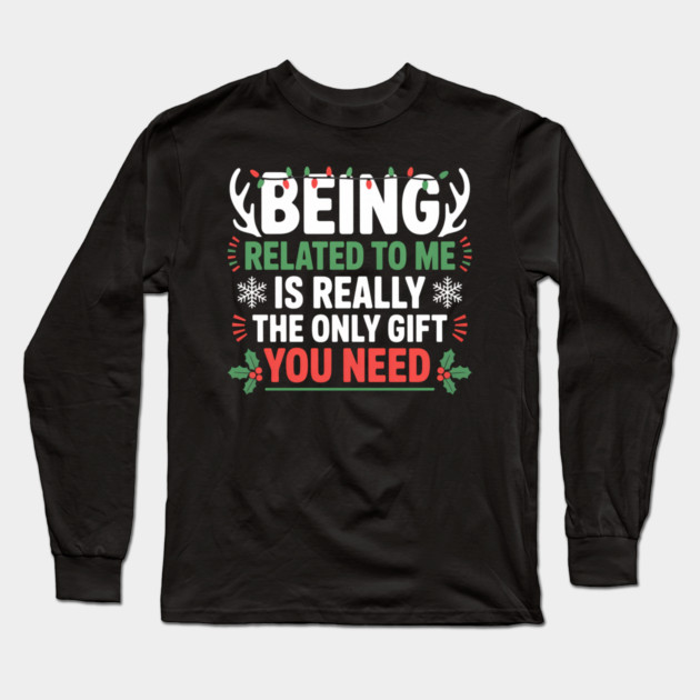 christmas-humor Long Sleeve T-Shirt by Creatifly Graphic Tees