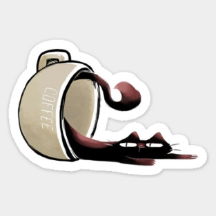 Coffee cat Sticker