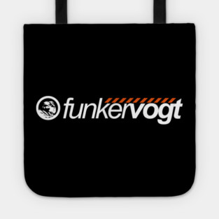 Funker Vogt Official Logo EBM Industrial Power White Orange Signal Tote
