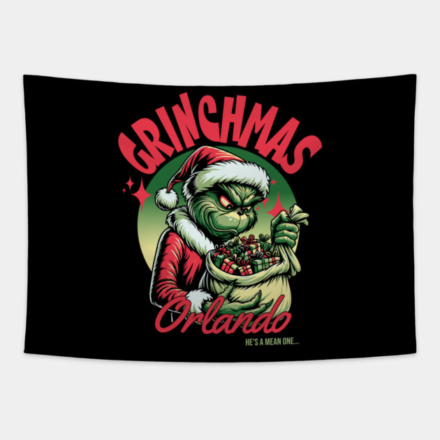 Grinchmas Christmas Party Orlando Florida Tapestry by Joaddo