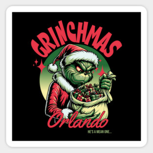 Grinchmas Christmas Party Orlando Florida Magnet