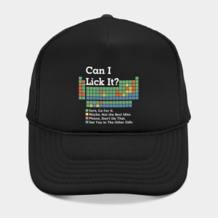 Can I Lick It ? Periodic Table Hat