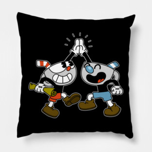 cuphead and mugman Pillow