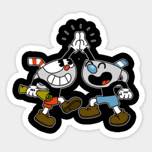 cuphead and mugman Sticker