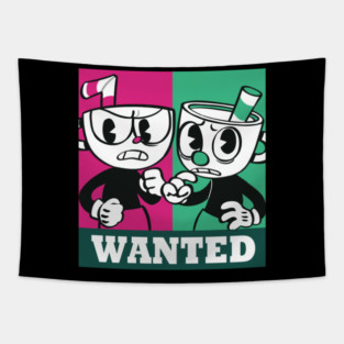 cuphead and mugman Tapestry