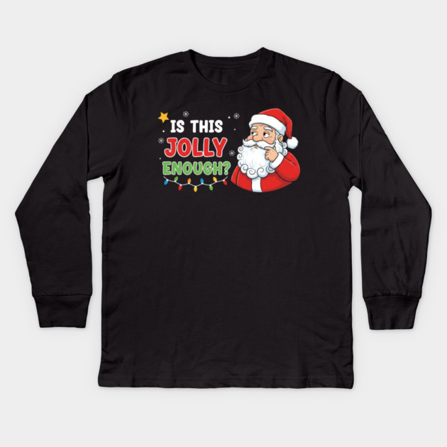 christmas-humor Kids Long Sleeve T-Shirt by Creatifly Graphic Tees