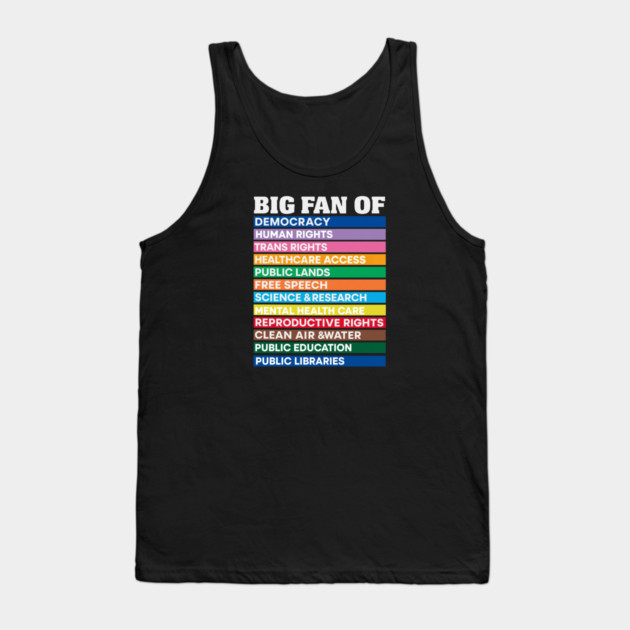 Big Fan Tank Top by Charles's Store 8