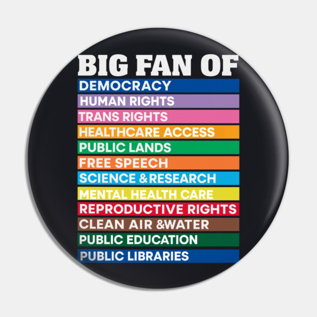 Big Fan Pin by Charles's Store 8