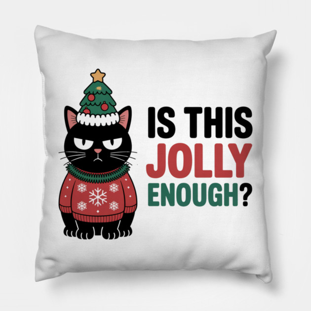 christmas-humor Pillow by Creatifly Graphic Tees