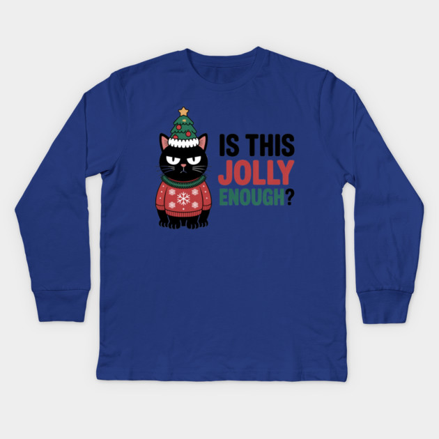 christmas-humor Kids Long Sleeve T-Shirt by Creatifly Graphic Tees