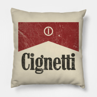 Vintage cignetti 90s Pillow