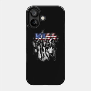 Kiss The Band - Destroyer black fog Usa Phone Case