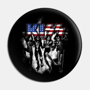 Kiss The Band - Destroyer black fog Usa Pin
