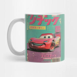 Lightning McQueen Vintage Kanji Poster Mug