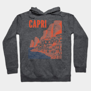 Capri Italy Vintage Travel Design Hoodie