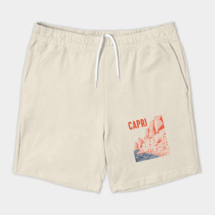 Capri Italy Vintage Travel Design Shorts