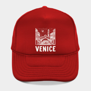 Venice Italy - Minimalist Canal Linework Hat