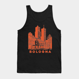 Bologna Italy Vintage Travel Design Tank Top