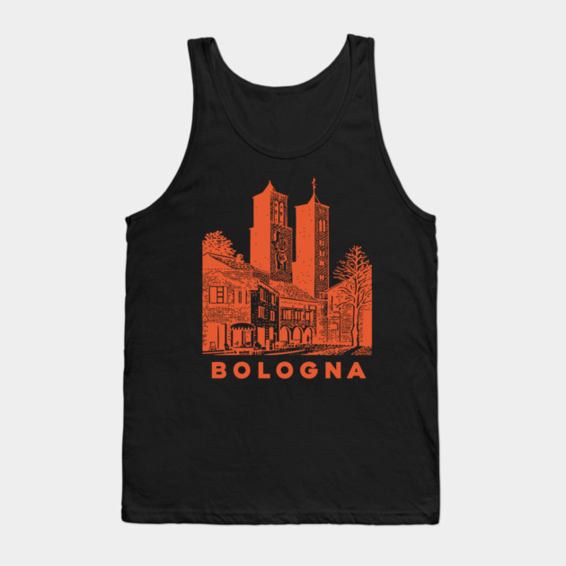 Bologna Italy Vintage Travel Design Tank Top by TuncGK