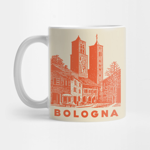 Bologna Italy Vintage Travel Design by TuncGK