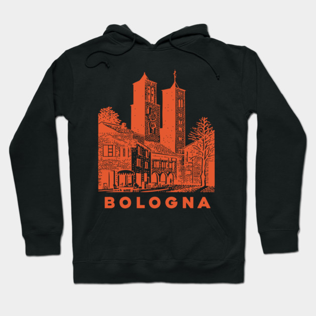 Bologna Italy Vintage Travel Design Hoodie by TuncGK