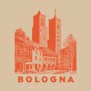 Bologna Italy Vintage Travel Design T-Shirt
