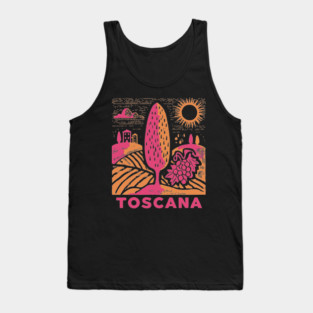 Tuscany Italy - Vibrant Countryside Scenery Tank Top