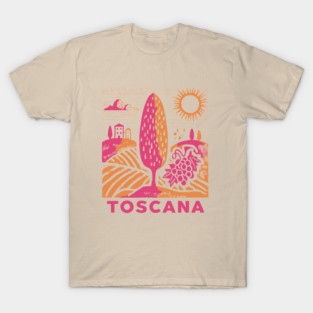 Tuscany Italy - Vibrant Countryside Scenery T-Shirt