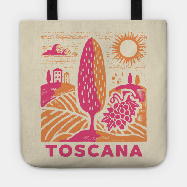 Tuscany Italy - Vibrant Countryside Scenery Tote by TuncGK
