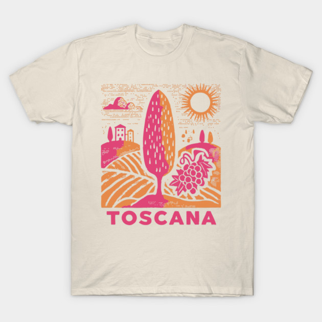 Tuscany Italy - Vibrant Countryside Scenery T-Shirt by TuncGK