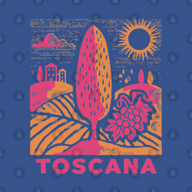 Tuscany Italy - Vibrant Countryside Scenery by TuncGK