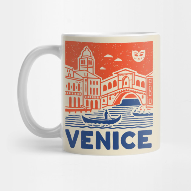 Venice Italy - Vintage Graphic Travel Poster by TuncGK