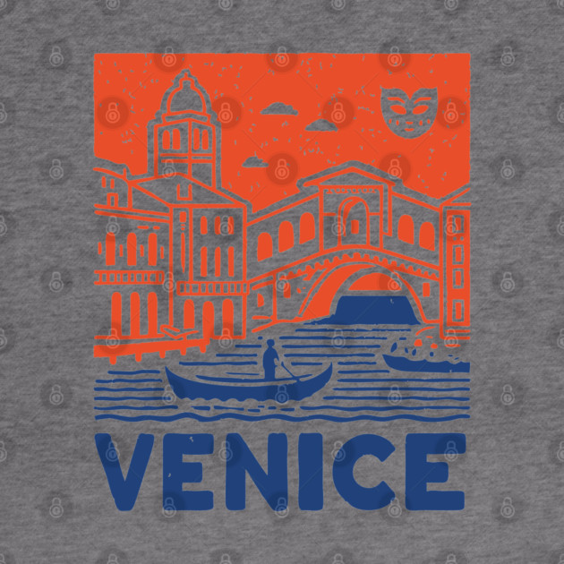 Venice Italy - Vintage Graphic Travel Poster by TuncGK