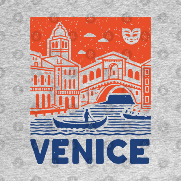 Venice Italy - Vintage Graphic Travel Poster by TuncGK