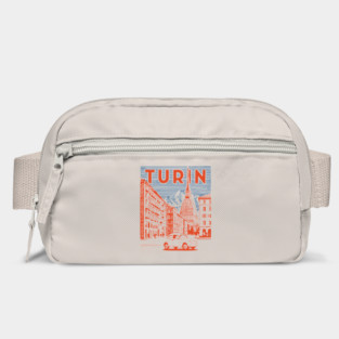 Turin Italy - Vintage Graphic Travel Poster Bag