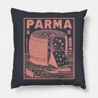 Parma Italy - Retro Culinary Design Pillow