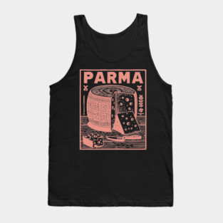 Parma Italy - Retro Culinary Design Tank Top
