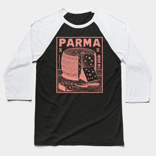 Parma Italy - Retro Culinary Design Baseball T-Shirt by TuncGK
