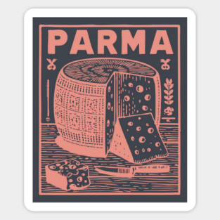 Parma Italy - Retro Culinary Design Magnet