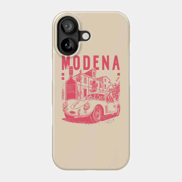Modena Italy - Vintage Graphic Travel Poster Phone Case by TuncGK